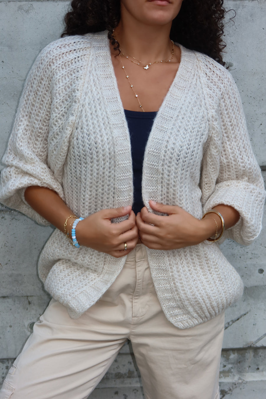 Latte Cardigan | Heather