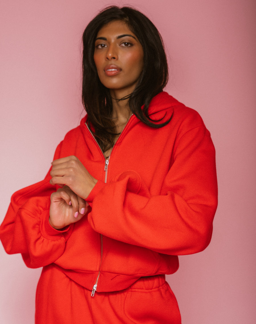 The Perfect Red Zip-up