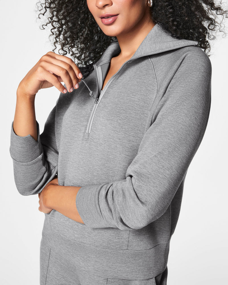 Spanx Air Essential Quarter Zip | grey