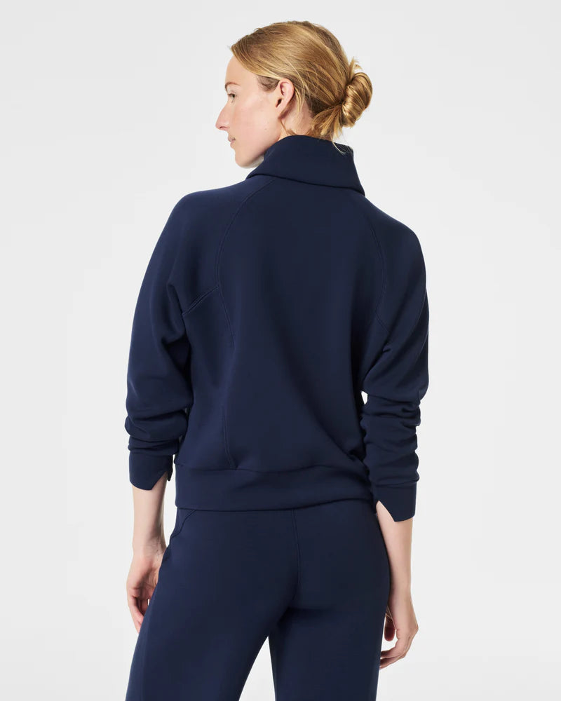 Spanx Air Essential Quarter Zip | Navy